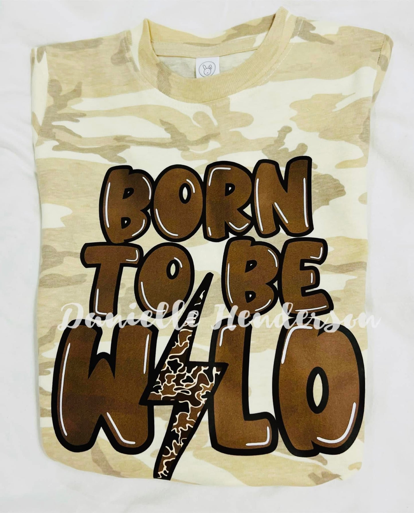 Born to be wild camo t-shirt