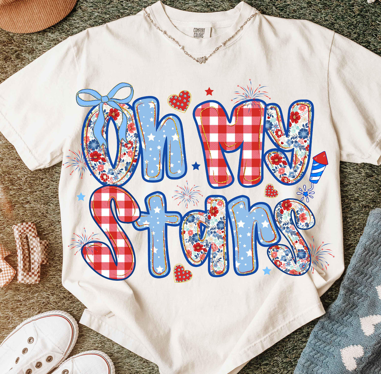 Oh my stars CC t-shirt Ivory