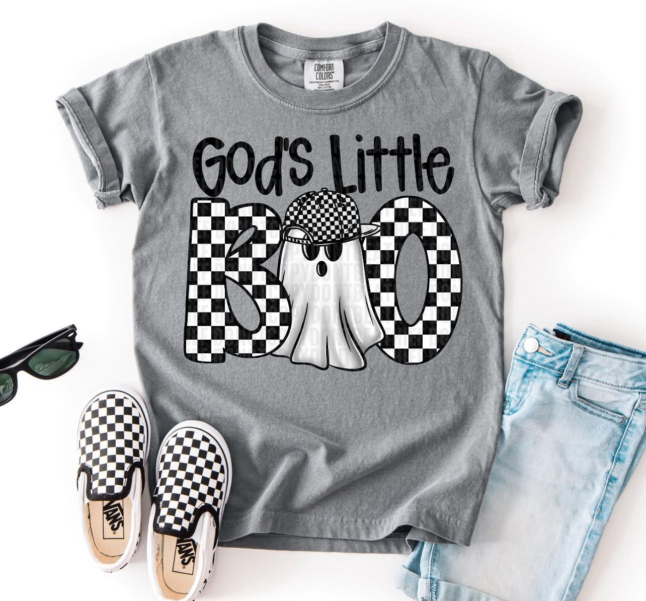 God’s little boo boy version grey t-shirt