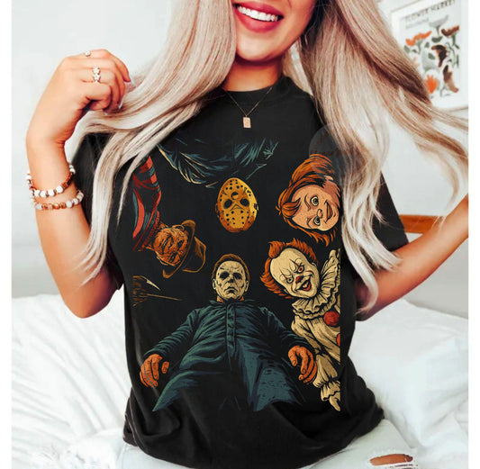 Horror characters (black) CC T-Shirt