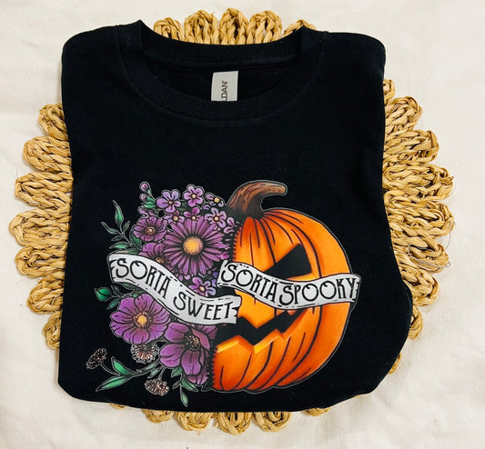 Sorta sweet sorta spooky t-shirt (black)