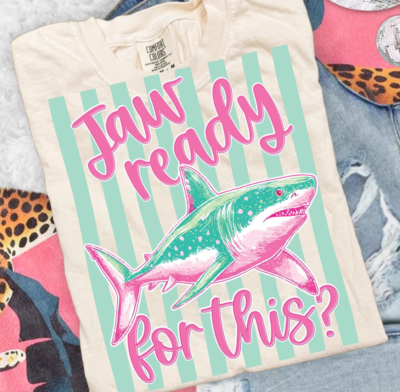 Jaw ready for this? comfort color ivory t-shirt