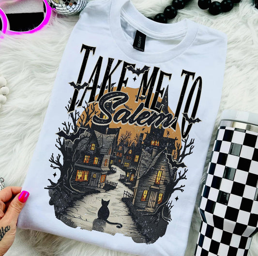 Take me to Salem white t-shirt